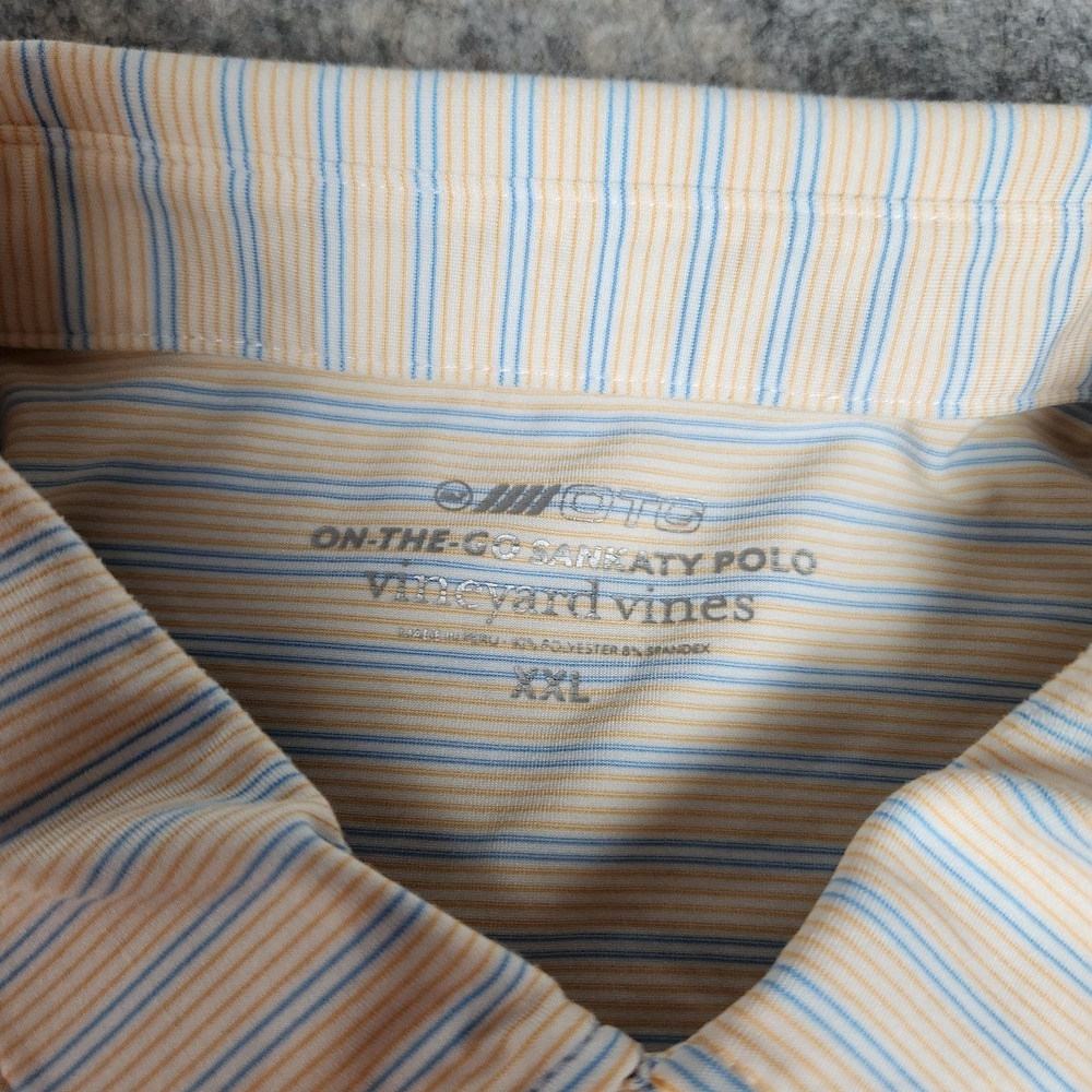 Vineyard Vines OTG Performance Sankaty Polo Men 2XL XXL Multicolor Striped Golf - Picture 3 of 8